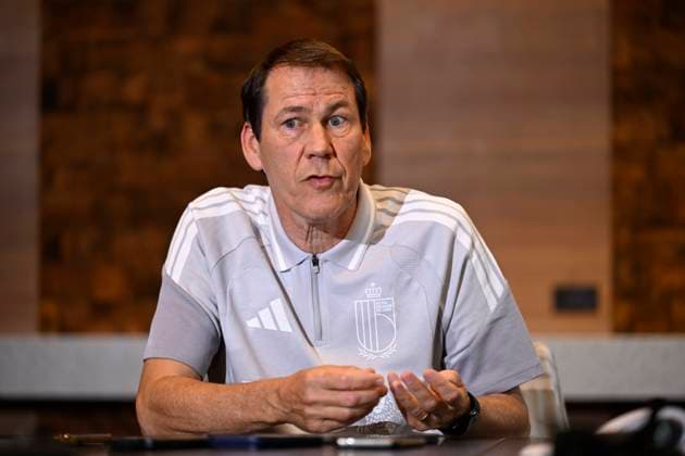 Belgian national football team - FIFA World Cup, WM, Weltmeisterschaft, Fussball 2026 - media activities 29 06 2026 RENTON, UNITED STATES OF AMERICA - JUNE 29 : Garcia Rudi head coach of Belgium talking to the press during a Belgian Press Only round table conversation after qualifying for the Round of 32 at the Hyatt Regency Lake Washington hotel during the 2026 FIFA World Cup on June 29, 2026 in Renton, United States of America, 29 06 2026 Renton United States of America  Copyright: xNicoxVereeckenx