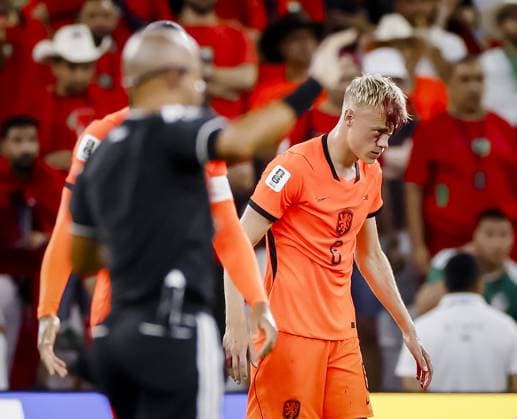 MONTERREY - Jan Paul van Hecke of the Netherlands with a head injury during the 2026 FIFA World Cup, WM, Weltmeisterschaft, Fussball knockout phase match between the Netherlands and Morocco at Monterrey Stadium on June 29, 2026, in Monterrey, Mexico. KOEN VAN WEEL ANP FIFA World Cup 2026 - round of 32 2026 xVIxANPxSportx xxANPxIVx 562415843 originalFilename: 562415843.jpg