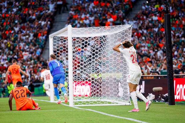 FIFA WORLD CUL 2026 NETHERLANDS VS MOROCCO FIFA World Cup, WM, Weltmeisterschaft, Fussball 2026 NETHERLANDS VS MOROCCO NETHERLANDS VS MOROCCO 29062026 MONTERREY, NUEVO LEON. Photo of Neil El Aynaoui (No. 24) of Morocco, during game of the FIFA World Cup 2026, held at the Estadio Monterrey of Monterrey, Nuevo Leon. Foto de Neil El Aynaoui (No. 24) de Marruecos, durante juego de la Copa del Mundo 2026 de la FIFA, celebrado en el Estadio Monterrey de Monterrey Nuevo Leon. PHOTO BY IMAGENSHOP AGENCIA FOTOGRAFICA MONTERREY NUEVO LEON MEXICO *** FIFA WORLD CUP 2026 NETHERLANDS VS. MOROCCO FIFA WORLD CUP 2026 NETHERLANDS VS. MOROCCO NETHERLANDS VS. MOROCCO 06 29 2026 MONTERREY, NUEVO LEON Photo of Neil El Aynaoui, No. 24 of Morocco, during a match of the 2026 FIFA World Cup, held at Estadio Monterrey in Monterrey, Nuevo Leon Photo of Neil El Aynaoui, No. 24 of Morocco, during a match of the 2026 FIFA World Cup, held at the Estadio Monterrey in Monterrey, Nuevo León. PHOTO BY IMAGENSHOP PHOTO AGENCY MONTERREY, NUEVO LEÓN, MEXICO Copyright: xYOALIxMARTINEZx