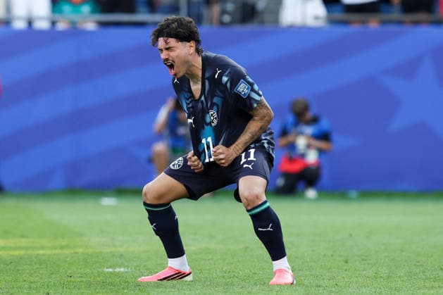 FOXBOROUGH, MASSACHUSETTS - JUNE 29: Mauricio of Paraguay celebrates after scoring a penalty kick during the FIFA World Cup, WM, Weltmeisterschaft, Fussball 2026 Round of 32 match between Germany and Paraguay at Boston Stadium on June 29, 2026 in Foxborough, Massachusetts.  Copyright: xWuxZhizhaox 111651327730