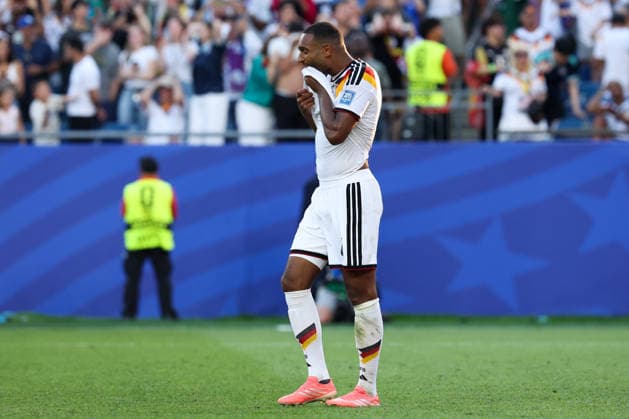 FOXBOROUGH, MASSACHUSETTS - JUNE 29: Jonathan Tah of Germany misses a penalty kick during the FIFA World Cup, WM, Weltmeisterschaft, Fussball 2026 Round of 32 match between Germany and Paraguay at Boston Stadium on June 29, 2026 in Foxborough, Massachusetts.  Copyright: xWuxZhizhaox 111651327724