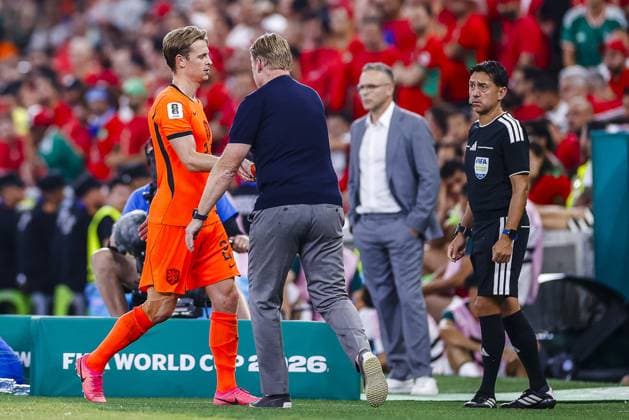 MONTERREY, 29-06-2026, Monterrey Stadium, Match between Morocco and The Netherlands during the World Cup 2026. Picture shows Netherlands player Frenkie de Jong player substitution Morocco - The Netherlands (World Cup 2026)  x204748868x Copyright: