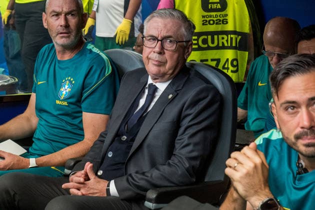 June 29, 2026: Brazil manager Carlo Ancelotti prior to a FIFA World Cup, WM, Weltmeisterschaft, Fussball Round of 32 match between Brazil and Japan in Houston, TX. .. CSM - ZUMAc04_ 20260629_zma_c04_147 Copyright: xTraskxSmithx