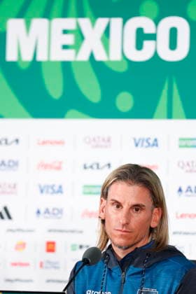 FIFA World Cup, WM, Weltmeisterschaft, Fussball 2026 - Ecuador press conference, PK, Pressekonferenz Ecuador head coach Sebastian Beccacece speaks during a press conference in Mexico City, Mexico, 29 June 2026. Mexico City Mexico  Copyright: xSashenkaxGutierrezx