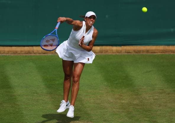 Madison Keys during her first round match Wimbledon Tennis Championships, Day 2, The All England Lawn Tennis and Croquet Club, London, UK - 30 Jun 2026London The All England Lawn Tennis and United Kingdom  Copyright: xKieranxMcManus Shutterstockx 16964203l