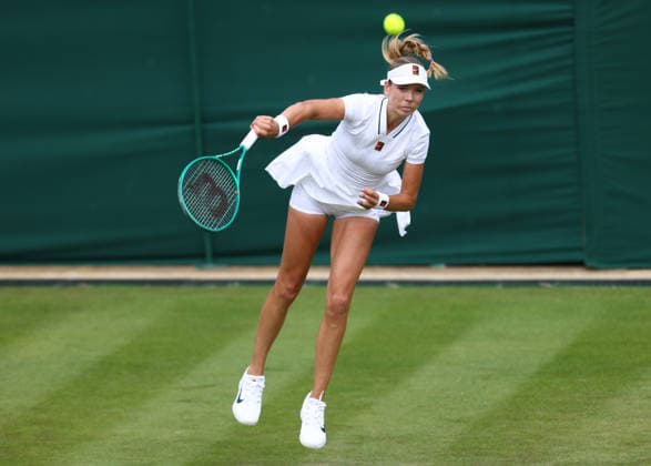 Wimbledon Championships 2026, Day One, AELTC Wimbledon, London, UK - 30 06 2026 Katie Boulter (GBR) in action during her first round match against Tyra Caterina Grant (ITA) in the 2026 Wimbledon Championships at the AELTC London London AELTC Wimbledon London GBR, UK NEWSPAPERS OUT Copyright: xMarkxGreenwoodx