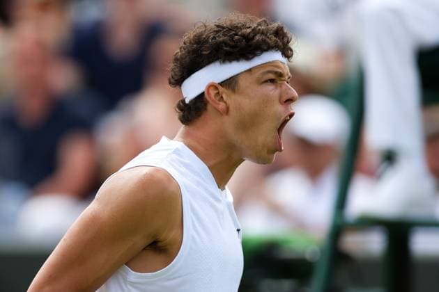 Ben Shelton during his first round match Wimbledon Tennis Championships, Day 2, The All England Lawn Tennis and Croquet Club, London, UK - 30 Jun 2026London The All England Lawn Tennis and United Kingdom  Copyright: xKieranxMcManus Shutterstockx 16964203al
