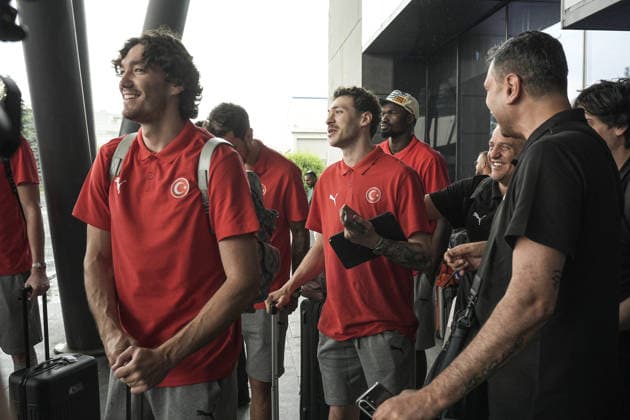Basketball, World Cup qualifiers, Turkey national team, arrival in Sarajevo