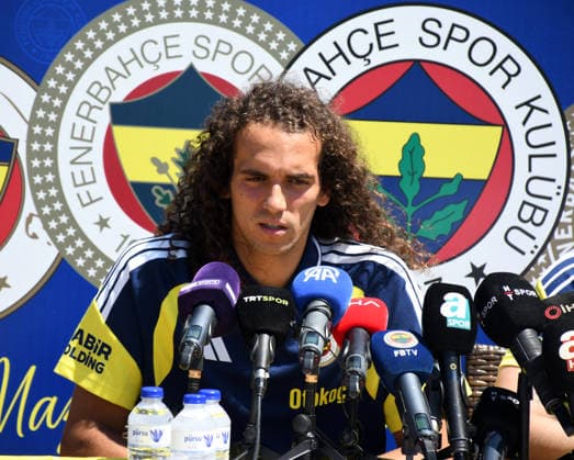 Fenerbahce s midfielder Matteo Guendouzi BOLU, TURKIYE - JUNE 30: Fenerbahce s French midfielder Matteo Guendouzi speaks to members of the press during a media briefing at the club s Serkan Acar Topuk Yaylasi Resort and Training Facilities in Bolu, Turkiye, on June 30, 2026. Goksel Cuneyt Igde Anadolu Duzce Turkey. Editorial use only. Please get in touch for any other usage.  Copyright: x2026xAnadoluxGokselxCuneytxIgdex