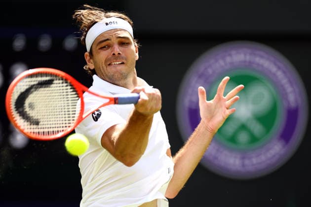 Taylor Fritz during his first round match Wimbledon Tennis Championships, Day 2, The All England Lawn Tennis and Croquet Club, London, UK - 30 Jun 2026London The All England Lawn Tennis and United Kingdom  Copyright: xJamesxMarsh Shutterstockx 16964208cb