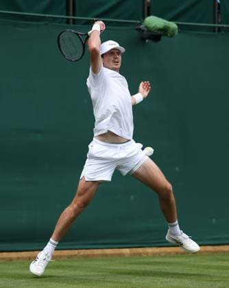 Jack Pinnington Jones during his first round match Wimbledon Tennis Championships, Day 2, The All England Lawn Tennis and Croquet Club, London, UK - 30 Jun 2026London The All England Lawn Tennis and United Kingdom  Copyright: xKieranxMcManus Shutterstockx 16964203bm