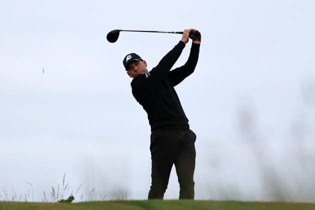 RECORD DATE NOT STATED 30th June 2026; The West Lancashire Golf Club, Liverpool, England; The Open Golf Championship Final Qualifying; Sergio Garcia (ESP) plays from the tee at the second hole DavidxBlunsden