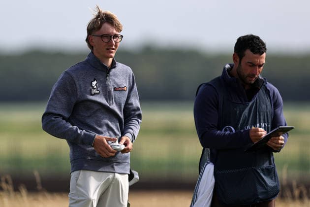 RECORD DATE NOT STATED 30th June 2026; The West Lancashire Golf Club, Liverpool, England; The Open Golf Championship Final Qualifying; Richard Teder (a) EST at the 17th tee DavidxBlunsden