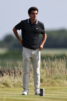 RECORD DATE NOT STATED 30th June 2026; The West Lancashire Golf Club, Liverpool, England; The Open Golf Championship Final Qualifying; Pablo Ereno (ESP) at the 17th tee DavidxBlunsden