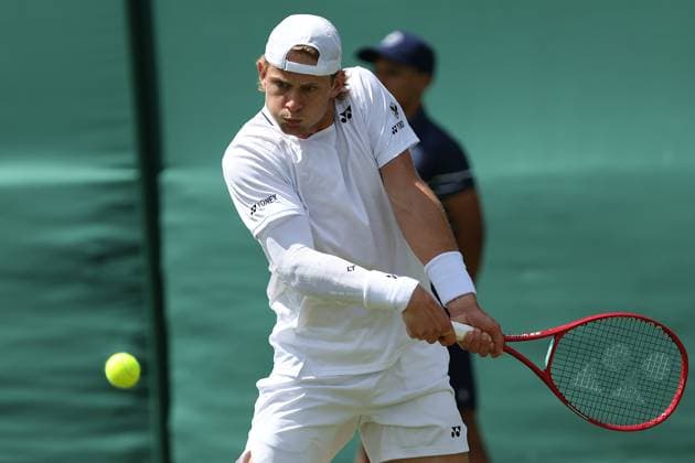 The Championships Wimbledon 2026- DAY 2- 30 06 2026 Great Britain, London, All England Lawn Tennis Club, The Championships Wimbledon 2026 - DAY 2- 30 06 2026 Belgian player Zizou Bergs (BEL) pictured during his first round against French player Ugo Humbert (FRA) in London , All England Lawn Tennis Club at The Championships Wimbledon 2026 LONDON GREAT BRITAIN  Copyright: xMélaniexJeusettex