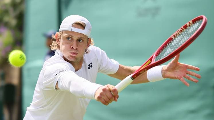Belgian Zizou Bergs pictured in action during a first round game between French Humbert and Belgian Bergs in the Men s singles at the Wimbledon grand slam tennis tournament in London, Britain, Tuesday 30 June 2026. BENOITxDOPPAGNE  x179998859x