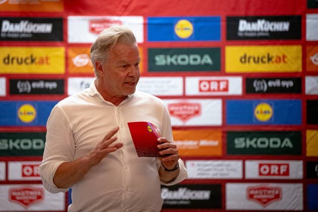 30.06.2026, Cafe Landmann, Wien, AUT, Lidl Tour of Austria 2026, PK Wien, im Bild Thomas Pupp, Lidl Tour of Austria Direktor, Thomas Pupp, Lidl Tour of Austria Direktor during the regional press conference, PK, Pressekonferenz in Vienna ahead of the 2026 Lidl Tour of Austria. Cafe Landmann in Wien, Austria on. Foto:Eibner-Pressefoto Bruns Wien *** June 30, 2026, Cafe Landmann, Vienna, Austria, Lidl Tour of Austria 2026, Vienna Press Conference, pictured: Thomas Pupp, Director of the Lidl Tour of Austria, Thomas Pupp, Director of the Lidl Tour of Austria, during the regional press conference in Vienna ahead of the 2026 Lidl Tour of Austria at Cafe Landmann in Vienna, Austria. Photo: Eibner, press photo by Bruns, Vienna  EP_EER