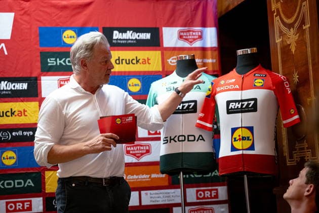 30.06.2026, Cafe Landmann, Wien, AUT, Lidl Tour of Austria 2026, PK Wien, im Bild Thomas Pupp, Lidl Tour of Austria Direktor, Thomas Pupp, Lidl Tour of Austria Direktor during the regional press conference, PK, Pressekonferenz in Vienna ahead of the 2026 Lidl Tour of Austria. Cafe Landmann in Wien, Austria on. Foto:Eibner-Pressefoto Bruns Wien *** June 30, 2026, Cafe Landmann, Vienna, Austria, Lidl Tour of Austria 2026, Vienna Press Conference, pictured: Thomas Pupp, Director of the Lidl Tour of Austria, Thomas Pupp, Director of the Lidl Tour of Austria, during the regional press conference in Vienna ahead of the 2026 Lidl Tour of Austria at Cafe Landmann in Vienna, Austria. Photo: Eibner, Press Photo: Bruns, Vienna  EP_EER