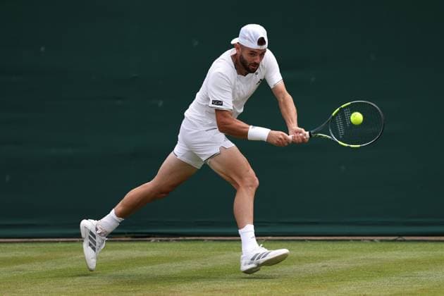 Jacob Fearnley during his first round match Wimbledon Tennis Championships, Day 2, The All England Lawn Tennis and Croquet Club, London, UK - 30 Jun 2026London The All England Lawn Tennis and United Kingdom  Copyright: xEllaxLing Shutterstockx 16964204aw