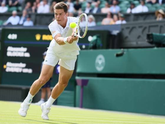 Belgian Alexander Blockx pictured in action during a first round game between Belgian Blockx and German Zverev in the Men s singles at the Wimbledon grand slam tennis tournament in London, Britain, Tuesday 30 June 2026. BENOITxDOPPAGNE  x180013966x