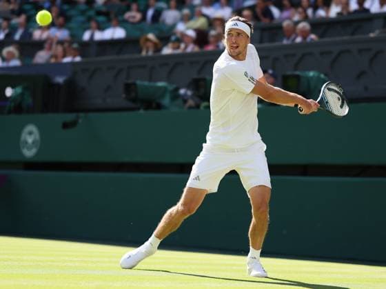 Tennis, Wimbledon, Day 2, Alexander Blockx v Alexander Zverev