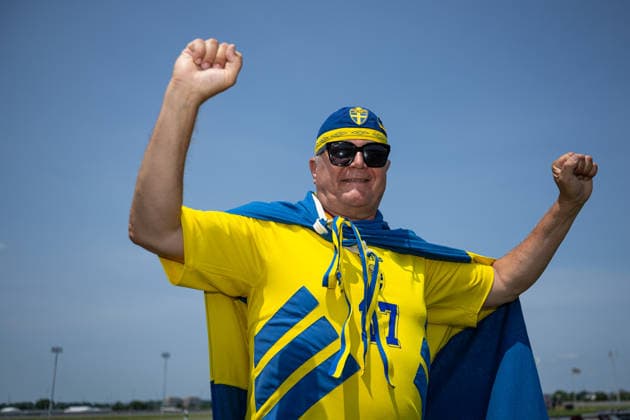 Football, 2026 FIFA World Cup, France v Sweden, fans outside the stadium
