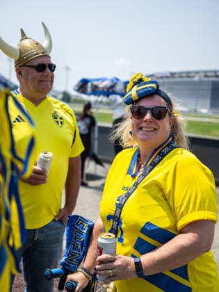 260630 Fans of Sweden ahead of the FIFA World Cup, WM, Weltmeisterschaft, Fussball 2026 round of 32 football match between France and Sweden on June 30, 2026 in New Jersey. Photo: Petter Arvidson BILDBYRAN kod PA PA1270 fotboll football soccer fotball vm fotbolls-vm fotball-vm fotbolls-vm 2026 fifa world cup 2026 sverige sweden sverige a bbeng frankrike france round of 32 16-delsfinal publik *** June 30, 2026: Fans of Sweden ahead of the FIFA World Cup 2026 Round of 32 soccer match between France and Sweden on June 30, 2026 in New Jersey. Photo by Petter Arvidson, BILDBYRAN, code PA PA1270. soccer, football, World Cup, 2026 FIFA World Cup, Sweden, Sweden A, BBENG, Francekrike france round of 32 round of 16 quarterfinal crowd  Copyright: PETTERxARVIDSON BB260630PA005