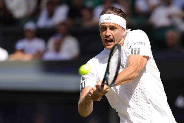 Alexander Zverev, GER, during first round of 2026 All England Lawn Tennis Championships at Wimbledon, mens singles, London, 30 06 2026; - *** Alexander Zverev, GER, during the first round of the 2026 All England Lawn Tennis Championships at Wimbledon, men s singles, London, June 30, 2026 