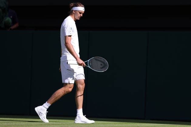 Alexander Zverev, GER, during first round of 2026 All England Lawn Tennis Championships at Wimbledon, mens singles, London, 30 06 2026; - *** Alexander Zverev, GER, during the first round of the 2026 All England Lawn Tennis Championships at Wimbledon, men s singles, London, June 30, 2026 