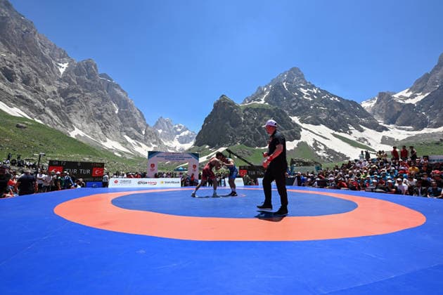 Freestyle and Greco-Roman Wrestling Super League Finals HAKKARI, TURKIYE - JUNE 30: The 2026 Freestyle and Greco-Roman Wrestling Super League Finals kicks off in the Cennet-Cehennem Valley of Hakkari, Turkiye on June 30, 2026. Around 200 athletes from 8 clubs are competing in the finals held in the region where Uludoruk, Turkiye s second-highest peak, and glaciers are located. Ozkan Bilgin Anadolu Hakkari Turkey. Editorial use only. Please get in touch for any other usage.  Copyright: x2026xAnadoluxOzkanxBilginx