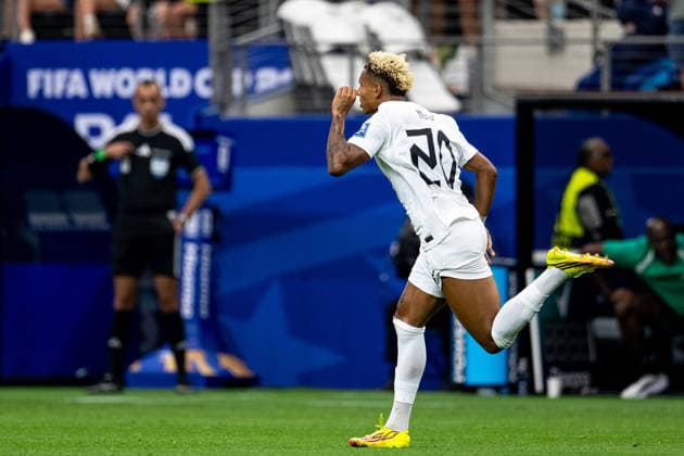 260630 Antonio Nusa of Norway celebrates after scoring 0-1 during the FIFA World Cup, WM, Weltmeisterschaft, Fussball 2026 round of 32 football match between CÃ te d Ivoire and Norway on June 30, 2026 in Dallas. Photo: Jon Olav Nesvold BILDBYRAN COP 217 VG0975 bbeng fotboll football soccer fotball vm fotbolls-vm fotball-vm fotbolls-vm 2026 fifa world cup 2026 16-delsfinale round of 32 arlington texas norge norway elfenbenskusten elfenbenskysten ivory coast jubel *** June 30, 2026: Antonio Nusa of Norway celebrates after scoring the 0-1 goal during the FIFA World Cup 2026 Round of 32 soccer match between Côte d Ivoire and Norway on June 30, 2026 in Dallas. Photo by Jon Olav Nesvold. BILDBYRAN COP 217 VG0975 bbeng soccer football fotball World Cup 2026 FIFA World Cup 2026 Round of 16 of 32 Arlington, Texas Norway Ivory Coast celebration  Copyright: JONxOLAVxNESVOLD BB260630JE082