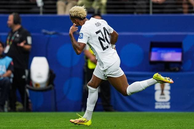 Antonio Nusa of Norway celebrates his goal Ivory Coast v Norway, 2026 FIFA World Cup, WM, Weltmeisterschaft, Fussball Round of 32, Football, Dallas Stadium, Arlington, Texas, USA - 30 Jun 2026Arlington Dallas Stadium Texas (TX) United States of America  Copyright: xIsmaelxAdnan Shutterstockx 16970308bv
