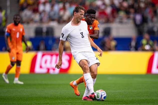 Sander Berge of Norway during the FIFA World Cup, WM, Weltmeisterschaft, Fussball 2026 match between Ivory Coast and Norway at Dallas Stadium in Arlington, Texas, United States, on June 30th, 2026. (Photo by Riquelve Nata Sports Press Photo)  Copyright: xRiquelvexNata SportsxPressxPhotox Sportspressphoto_SPR180975