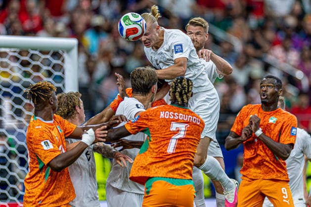 Ivory Coast vs. Norway , - 30.06.2026: IVORY COAST VS. NORWAY - Erling Haaland, during the match between Ivory Coast and Norway, valid for the round of 16 of the 2026 FIFA World Cup, WM, Weltmeisterschaft, Fussball held at AT&amp;T Stadium, in Arlington, Texas, United States, this Tuesday (30). (Photo: Danilo Fernandes Fotoarena) x2975215x  DaniloxFernandes