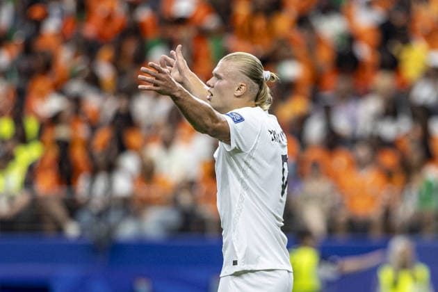 Erling Haaland of Norway reacts during the FIFA World Cup, WM, Weltmeisterschaft, Fussball 2026 Round of 32 match between Ivory Coast and Norway at Dallas Stadium on June 30th,2026 (Photo by Joao Bravo Sports Press Photo)  Copyright: xJoaoxBravo SportsxPressxPhotox Sportspressphoto_SPR181032