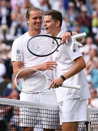 Alexander Zverev wins his first round match against Alexander Blockx Wimbledon Tennis Championships, Day 2, The All England Lawn Tennis and Croquet Club, London, UK - 30 Jun 2026London The All England Lawn Tennis and United Kingdom  Copyright: xEllaxLing Shutterstockx 16964204df
