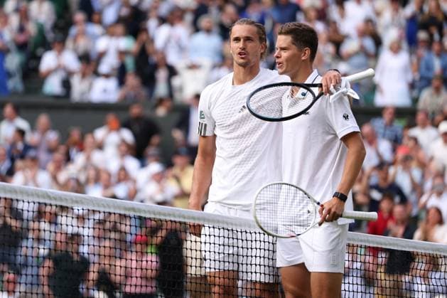 Alexander Zverev wins his first round match against Alexander Blockx Wimbledon Tennis Championships, Day 2, The All England Lawn Tennis and Croquet Club, London, UK - 30 Jun 2026London The All England Lawn Tennis and United Kingdom  Copyright: xEllaxLing Shutterstockx 16964204di
