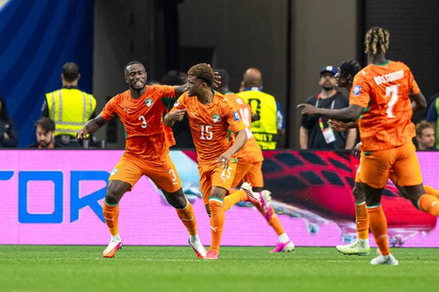 260630 Ghislain Konan and Amad Diallo of CÃ te d Ivoire celebrate after 1-1 during the FIFA World Cup, WM, Weltmeisterschaft, Fussball 2026 round of 32 football match between CÃ te d Ivoire and Norway on June 30, 2026 in Dallas. Photo: Jon Olav Nesvold BILDBYRAN COP 217 VG0975 bbeng fotboll football soccer fotball vm fotbolls-vm fotball-vm fotbolls-vm 2026 fifa world cup 2026 16-delsfinale round of 32 arlington texas norge norway elfenbenskusten elfenbenskysten ivory coast jubel *** June 30, 2026: Ghislain Konan and Amad Diallo of Côte d Ivoire celebrate after the 1-1 draw during the 2026 FIFA World Cup Round of 32 soccer match between Côte d Ivoire and Norway on June 30, 2026 in Dallas. Photo by Jon Olav Nesvold. BILDBYRAN COP 217 VG0975 bbeng soccer football fotball World Cup 2026 FIFA World Cup 2026 Round of 16 of 32 Arlington, Texas Norway Ivory Coast celebration  Copyright: JONxOLAVxNESVOLD BB260630JE107