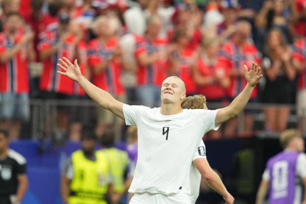 Erling Haaland (Norway) scores and celebrates his teams second goal during Ivory Coast and Norway, Round of 32 FIFA World Cup, WM, Weltmeisterschaft, Fussball 2026, Dallas Stadium, Arlington, United States on June 30, 2026. Thor Wegner DeFodi Images. (Photo by DeFodi Images) - *** Erling Haaland of Norway scores and celebrates his team s second goal during the match between Ivory Coast and Norway in the Round of 32 of the 2026 FIFA World Cup at Dallas Stadium in Arlington, United States, on June 30, 2026. Thor Wegner, DeFodi Images. Photo by DeFodi Images