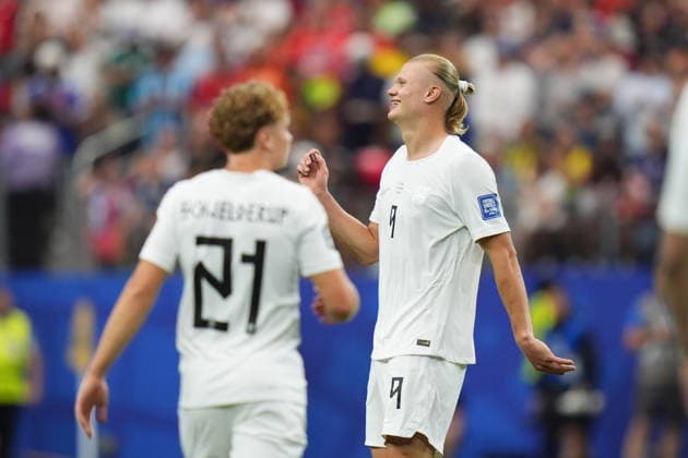 Ivory Coast v Norway - FIFA World Cup, WM, Weltmeisterschaft, Fussball 2026 - Round of 32 ARLINGTON, USA - JUNE 30: Erling Haaland of Norway celebrates after scoring a goal during the FIFA World Cup 2026 Round of 32 match between Ivory Coast and Norway at Dallas Stadium in Arlington, United States on June 30, 2026. Hakan Akgun Anadolu Texas United States. Editorial use only. Please get in touch for any other usage.  Copyright: x2026xAnadoluxHakanxAkgunx