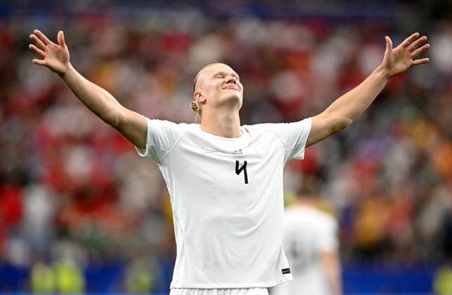 FIFA World Cup, WM, Weltmeisterschaft, Fussball 2026 - Round of 32 - Ivory Coast vs Norway Erling Haaland of Norway celebrates after scoring his team s second goal during the FIFA World Cup 2026 Round of 32 match Ivory Coast against Norway, in Dallas, USA, 30 June 2026. DALLAS United States  Copyright: xALBERTxPENAx