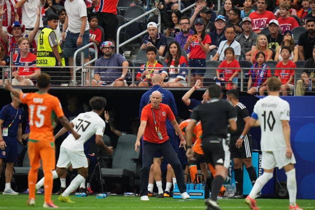 Ivory Coast v Norway - FIFA World Cup, WM, Weltmeisterschaft, Fussball 2026 - Round of 32 ARLINGTON, USA - JUNE 30: Stale Solbakken head coach of Norway reacts during the FIFA World Cup 2026 Round of 32 match between Ivory Coast and Norway at Dallas Stadium in Arlington, United States on June 30, 2026. Hakan Akgun Anadolu Texas United States. Editorial use only. Please get in touch for any other usage.  Copyright: x2026xAnadoluxHakanxAkgunx