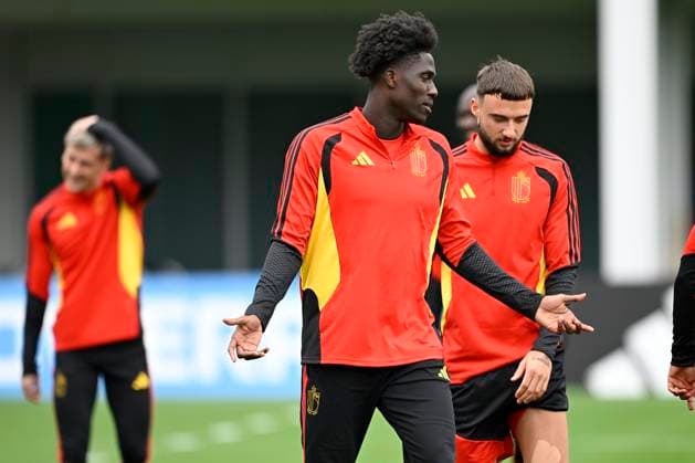 Belgian national football team - FIFA World Cup, WM, Weltmeisterschaft, Fussball 2026 - media activities 30 06 2026 RENTON, UNITED STATES OF AMERICA - JUNE 30 : Onana Amadou midfielder of Belgium and Debast Zeno defender of Belgium pictured during a training session of the Belgian national football team during the FIFA World Cup 2026 on June 30, 2026 in Renton, United States of America, 30 06 2026 Renton United States of America  Copyright: xNicoxVereeckenx
