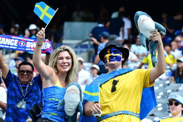 France v Sweden - FIFA World Cup, WM, Weltmeisterschaft, Fussball 2026 - Round of 32 NEW JERSEY, USA - JUNE 30: Fans gather prior the 2026 FIFA World Cup Round of 32 match between France and Sweden at New Jersey Stadium (MetLife Stadium) in East Rutherford, New Jersey, USA, on June 30, 2026. Abdulhamid Hosbas Anadolu New Jersey United States. Editorial use only. Please get in touch for any other usage.  Copyright: x2026xAnadoluxAbdulhamidxHosbasx