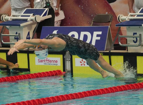Natation - Championnat de France 30 06 2026 FINALES Beryl Gastaldello of Montpellier Metropole Natation during the final 100m Backstroke Women of the French Swimming Championships at the Raymond Sommet Olympic Pool in Saint-Etienne on June30, 2026 photos by Laurent Lairys , Saint EtienneFrance  Copyright: xLaurentxLairysx