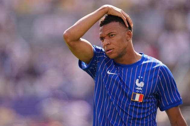 June 30, 2026, East Rutherford, New Jersey, United States: Kylian Mbappe of France looks on during the FIFA World Cup, WM, Weltmeisterschaft, Fussball 2026 Round Of 32 match between France and Sweden at New York New Jersey Stadium on June 30, 2026 in East Rutherford, New Jersey. East Rutherford United States - ZUMAa181 20260630_zaa_a181_131 Copyright: xJosexBretonx