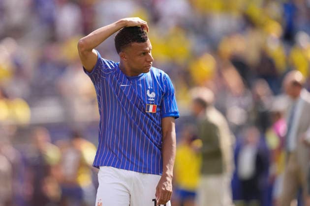 June 30, 2026, East Rutherford, New Jersey, United States: Kylian Mbappe of France looks on during the FIFA World Cup, WM, Weltmeisterschaft, Fussball 2026 Round Of 32 match between France and Sweden at New York New Jersey Stadium on June 30, 2026 in East Rutherford, New Jersey. East Rutherford United States - ZUMAa181 20260630_zaa_a181_133 Copyright: xJosexBretonx