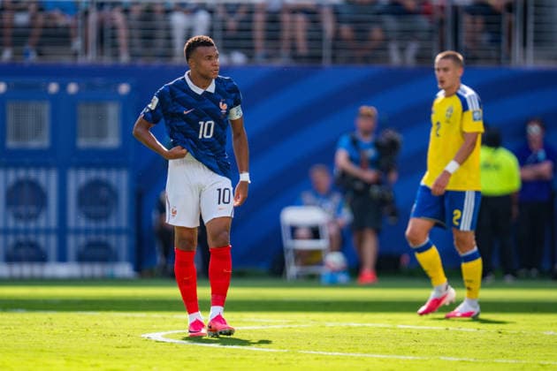 FIFA Fussball Weltmeisterschaft 2026, Sechszehntelfinale, Frankreich vs. Schweden, 30.06.2026, New Jersey Stadium Kylian Mbappe *** 2026 FIFA World Cup, Round of 32, France vs. Sweden, June 30, 2026, New Jersey Stadium, Kylian Mbappé Copyright: xBahhoxKarax