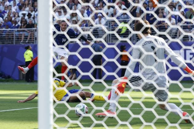 NEW JERSEY - Adrien Rabiot of France shoots during the 2026 FIFA World Cup, WM, Weltmeisterschaft, Fussball round of 32 match between France and Sweden at Boston Stadium on June 30, 2026, in Foxborough, United States. MAURICE VAN STEEN ANP FIFA World Cup 2026 - round of 32 2026 xVIxANPxSportx xMauricexvanxSteenxIVx 562484290 originalFilename: 562484290.jpg