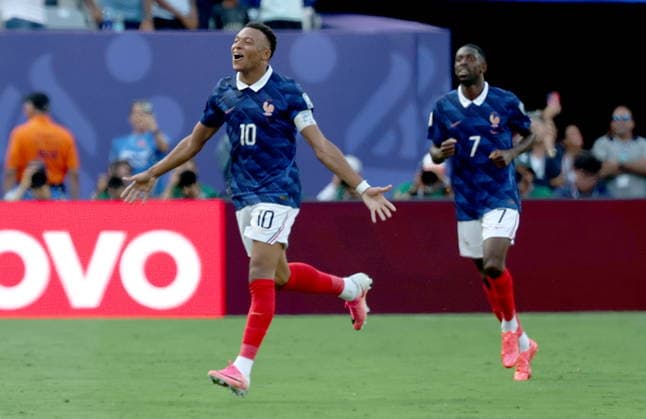 FIFA World Cup, WM, Weltmeisterschaft, Fussball 2026 - Round of 32 - France vs Sweden Kylian Mbappe of France celebrates after scoring the opening goal during the FIFA World Cup 2026 Round of 32 match France against Sweden, in New Jersey, USA, 30 June 2026. EAST RUTHERFORD United States  Copyright: xSARAHxYENESELx
